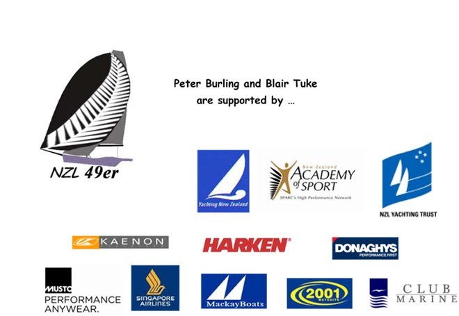 Peter Burling and Blair Tuke are supported by ---  © SW